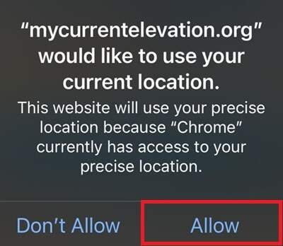 location access by browser